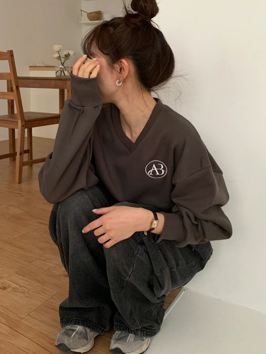 TDOUBLEJ東大門直郵女裝新品人氣25春夏職業時尚熱賣衛衣刺繡TDOUBLEJ衛衣
