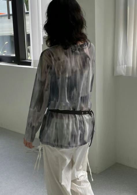 BAGUETTE-OT東大門代購女士新品25春夏真品熱賣襯衫蕾絲衫BAGUETTE-OT襯衫/蕾絲衫