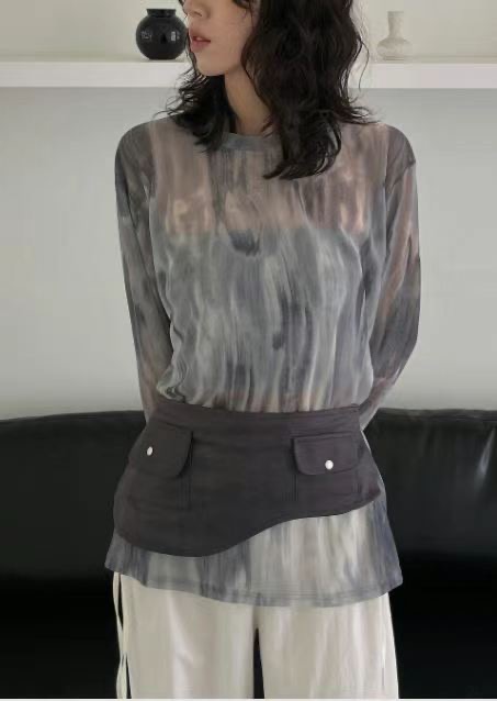 BAGUETTE-OT東大門代購女士新品25春夏真品熱賣襯衫蕾絲衫BAGUETTE-OT襯衫/蕾絲衫