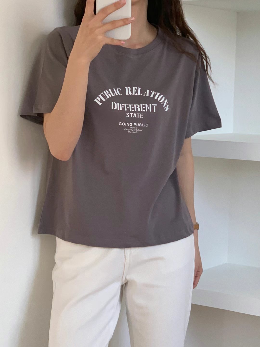 TDOUBLEJ東大門代購女士新品時尚休閑推薦熱賣真品人氣職業T恤TDOUBLEJT恤圖色3