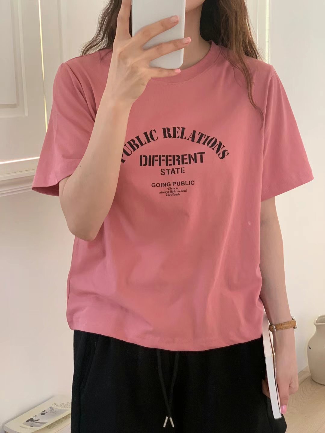TDOUBLEJ東大門代購女士新品時尚休閑推薦熱賣真品人氣職業T恤TDOUBLEJT恤圖色4