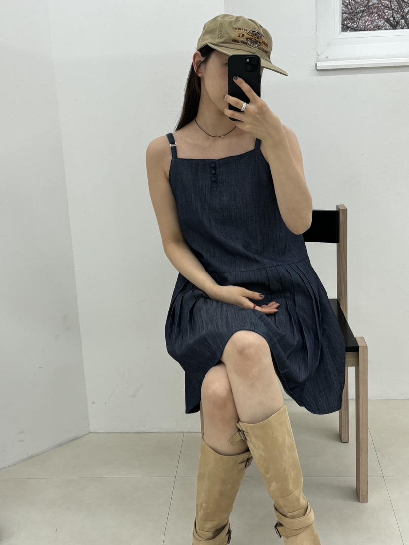 HOME GROUND東大門直郵女裝新款時尚休閑人氣25春夏連衣裙HOME GROUND連衣裙