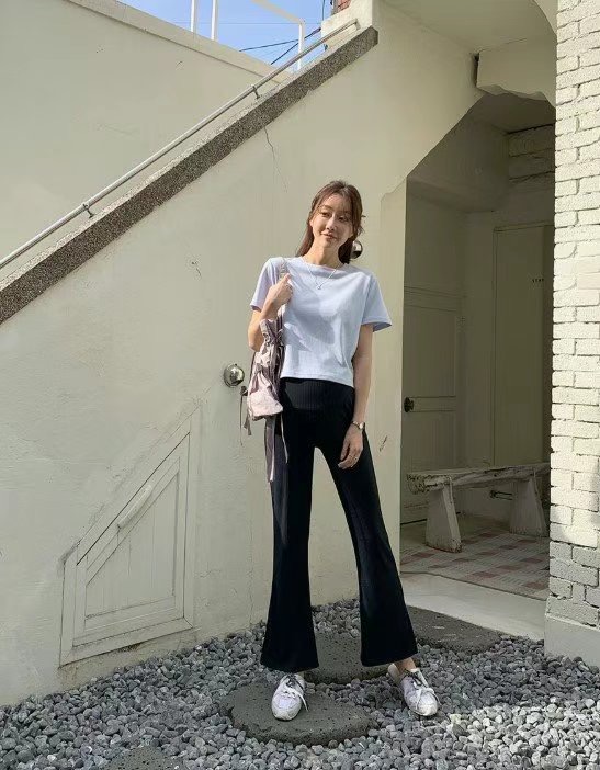 라떼韓國代購女士新款25春夏休閑人氣真品推薦熱賣職業T恤雙層Latte_T恤
