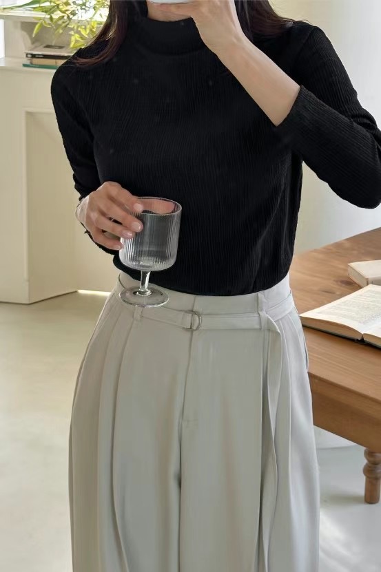라떼東大門直郵女士新款推薦真品職業時尚人氣熱賣25春夏長袖T恤Latte_長袖T恤