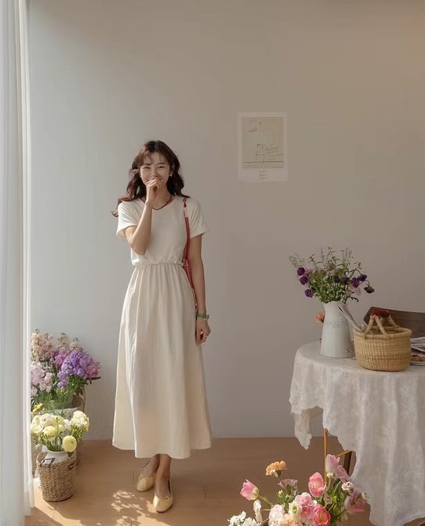 라떼東大門代購女士新款休閑熱賣時尚推薦真品人氣25春夏連衣裙Latte_連衣裙圖色2