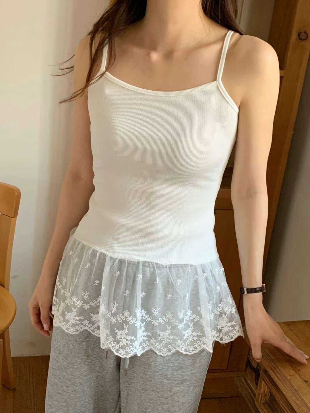 TDOUBLEJ東大門實拍女裝新品25春夏休閑熱賣推薦吊帶背心蕾絲TDOUBLEJ吊帶/背心
