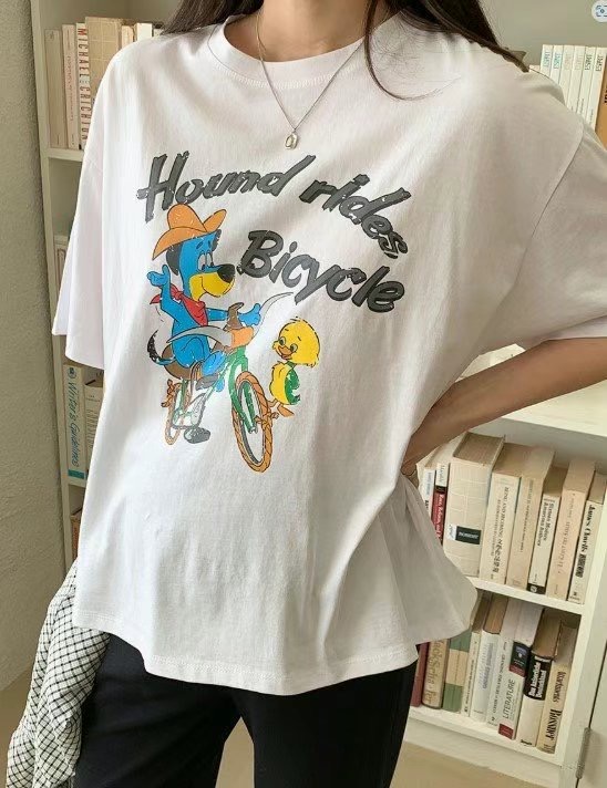라떼韓國代購女士新款25春夏人氣職業真品推薦熱賣休閑時尚T恤Latte_T恤圖色2