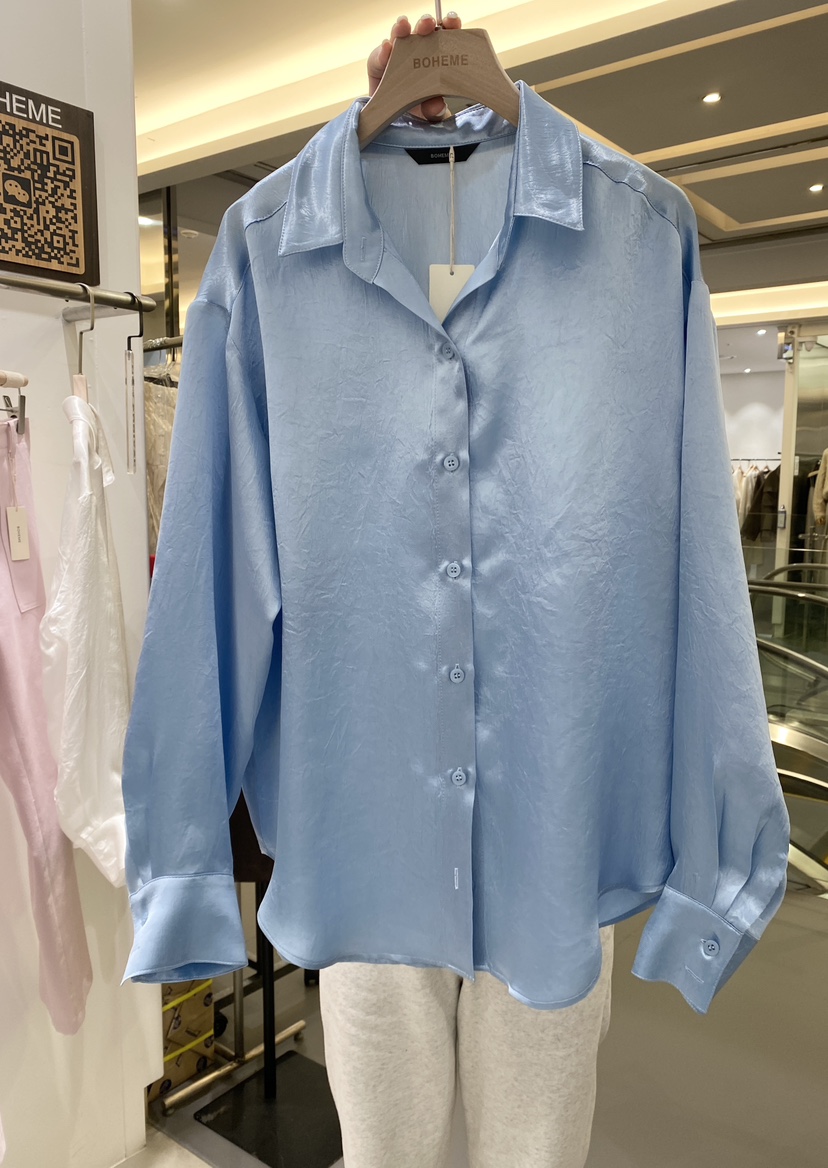BOHEME韓國直郵女裝新款真品時尚休閑人氣25春夏襯衫蕾絲衫BOHEME襯衫/蕾絲衫