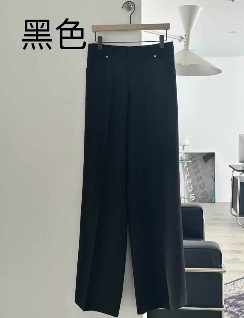 SORBET直郵韓國代購㊣女裝新品休閑人氣25春夏時尚職業休閑褲SORBET/flat white休閑褲圖色2