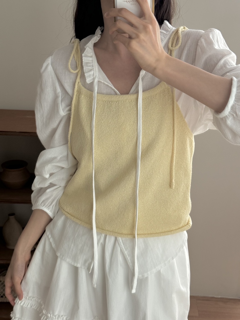 TIZZI韓國㊣直郵東大門代購女裝新品時尚熱賣休閑推薦吊帶背心TIZZI吊帶/背心