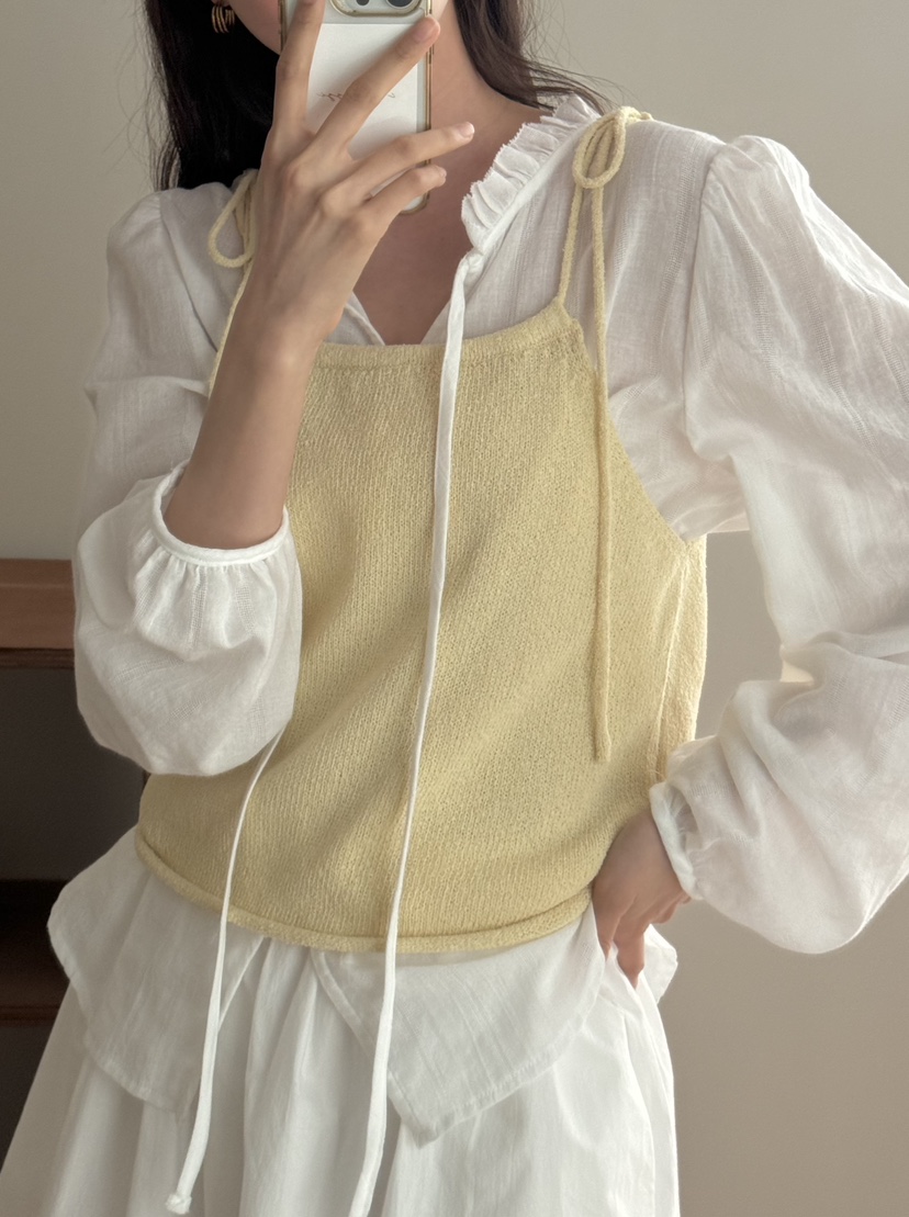 TIZZI韓國㊣直郵東大門代購女裝新品時尚熱賣休閑推薦吊帶背心TIZZI吊帶/背心