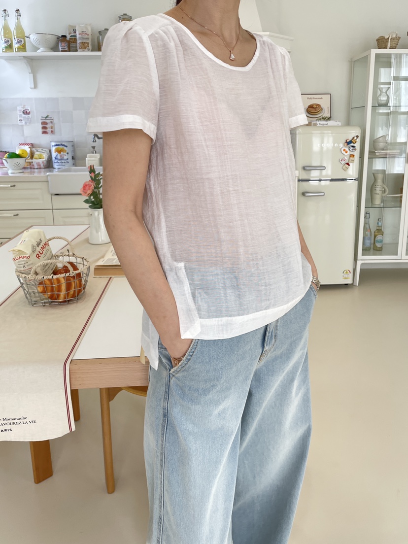 EDITION-P韓國直郵㊣東大門實拍女裝新品25春夏襯衫蕾絲衫EDITI_ON襯衫/蕾絲衫