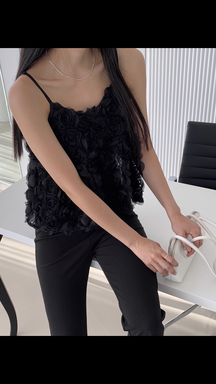 ROUGH韓國直郵㊣東大門實拍女裝新品人氣休閑熱賣吊帶背心緊身ROUGH吊帶/背心