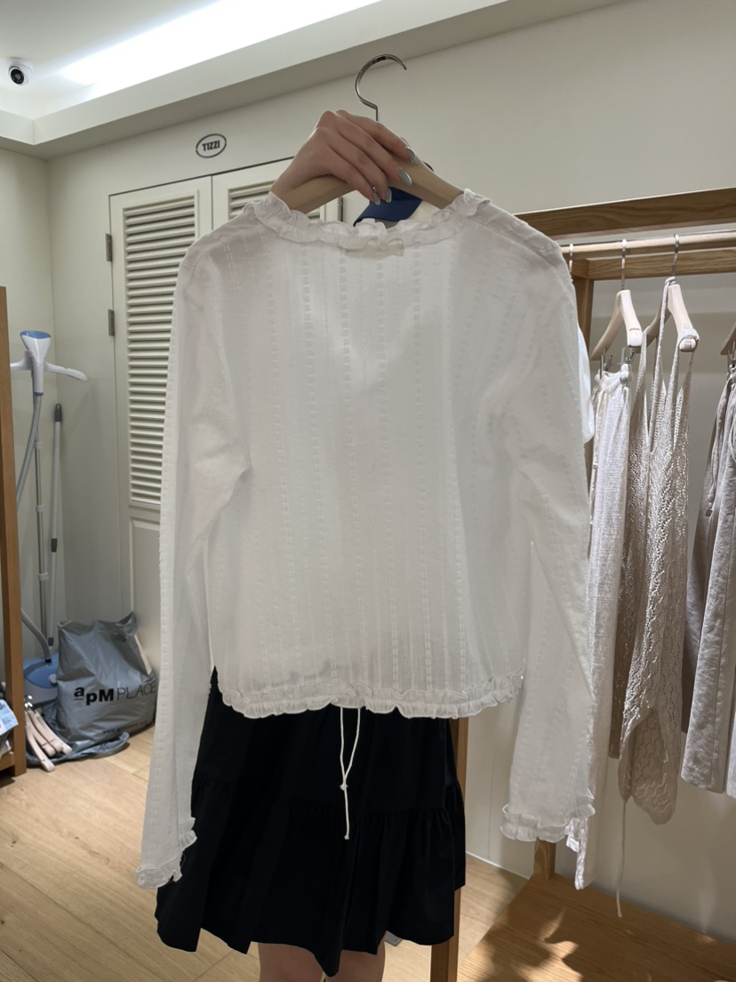TIZZI韓國直郵㊣女裝新款推薦25春夏人氣休閑熱賣襯衫蕾絲衫TIZZI襯衫/蕾絲衫
