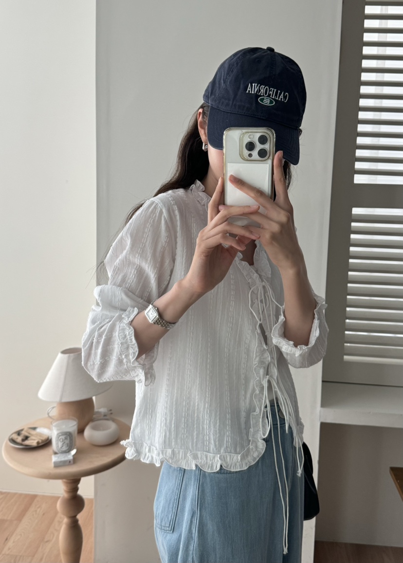TIZZI韓國直郵㊣女裝新款推薦25春夏人氣休閑熱賣襯衫蕾絲衫TIZZI襯衫/蕾絲衫
