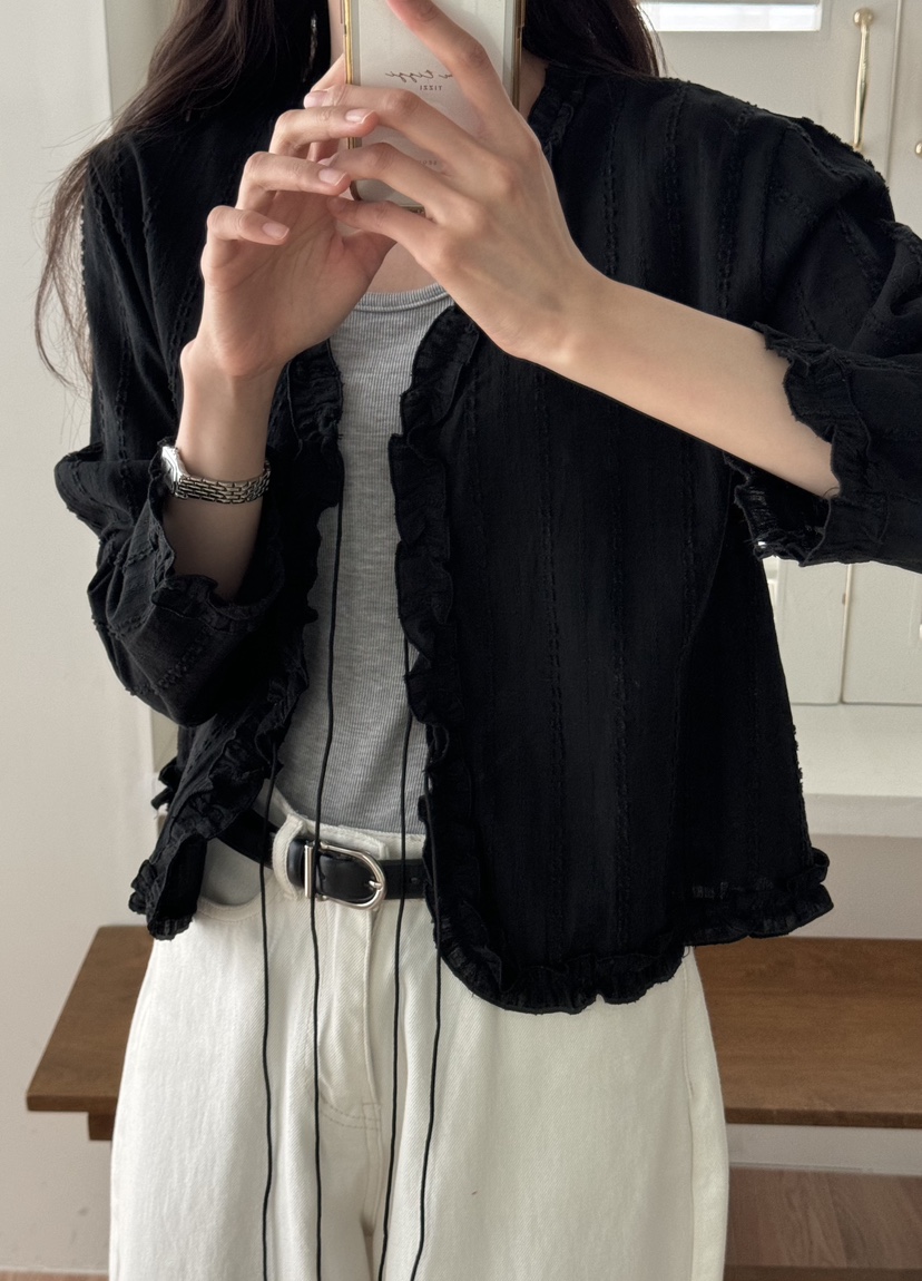 TIZZI韓國直郵㊣女裝新款推薦25春夏人氣休閑熱賣襯衫蕾絲衫TIZZI襯衫/蕾絲衫