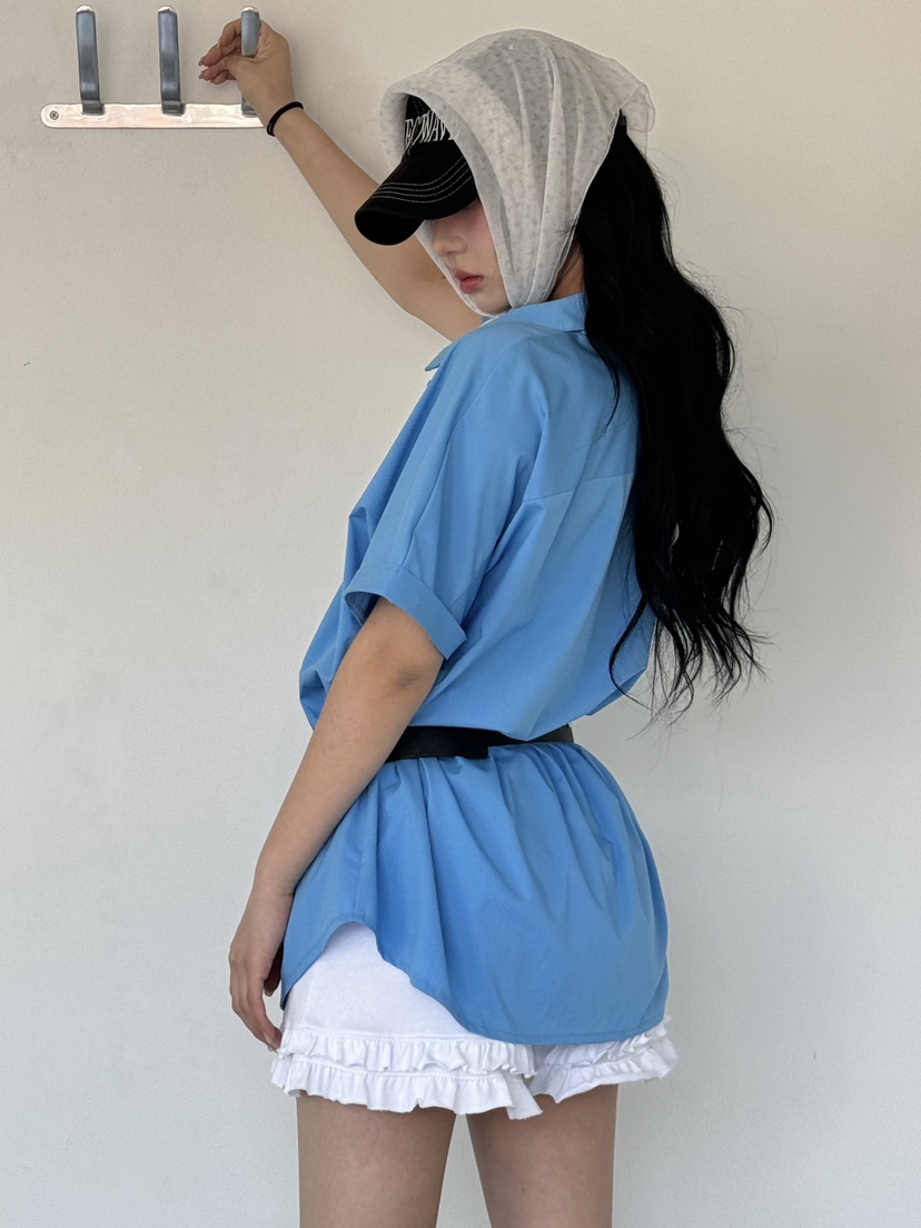 PIN-UP東大門代購女裝新款推薦休閑時尚熱賣人氣襯衫蕾絲衫PIN-UP襯衫/蕾絲衫