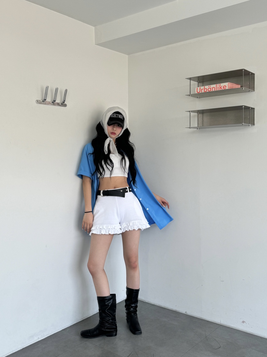 PIN-UP東大門代購女裝新款推薦休閑時尚熱賣人氣襯衫蕾絲衫PIN-UP襯衫/蕾絲衫