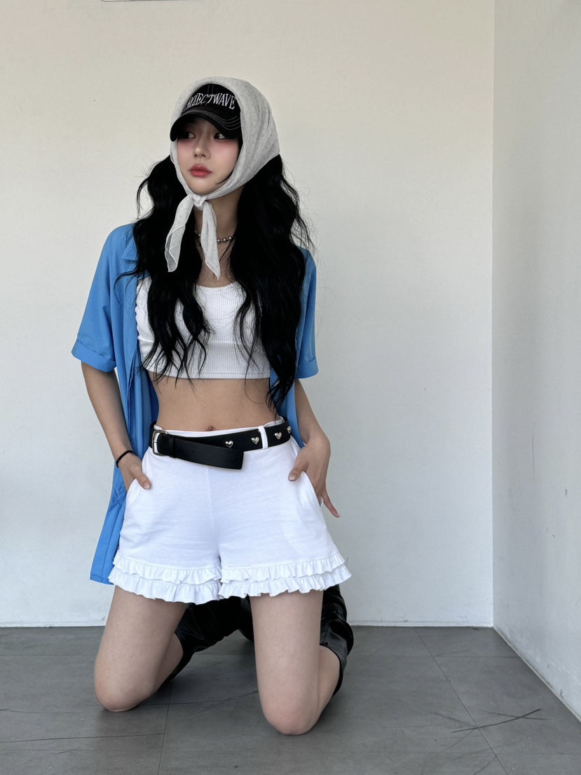 PIN-UP東大門代購女裝新款推薦休閑時尚熱賣人氣襯衫蕾絲衫PIN-UP襯衫/蕾絲衫