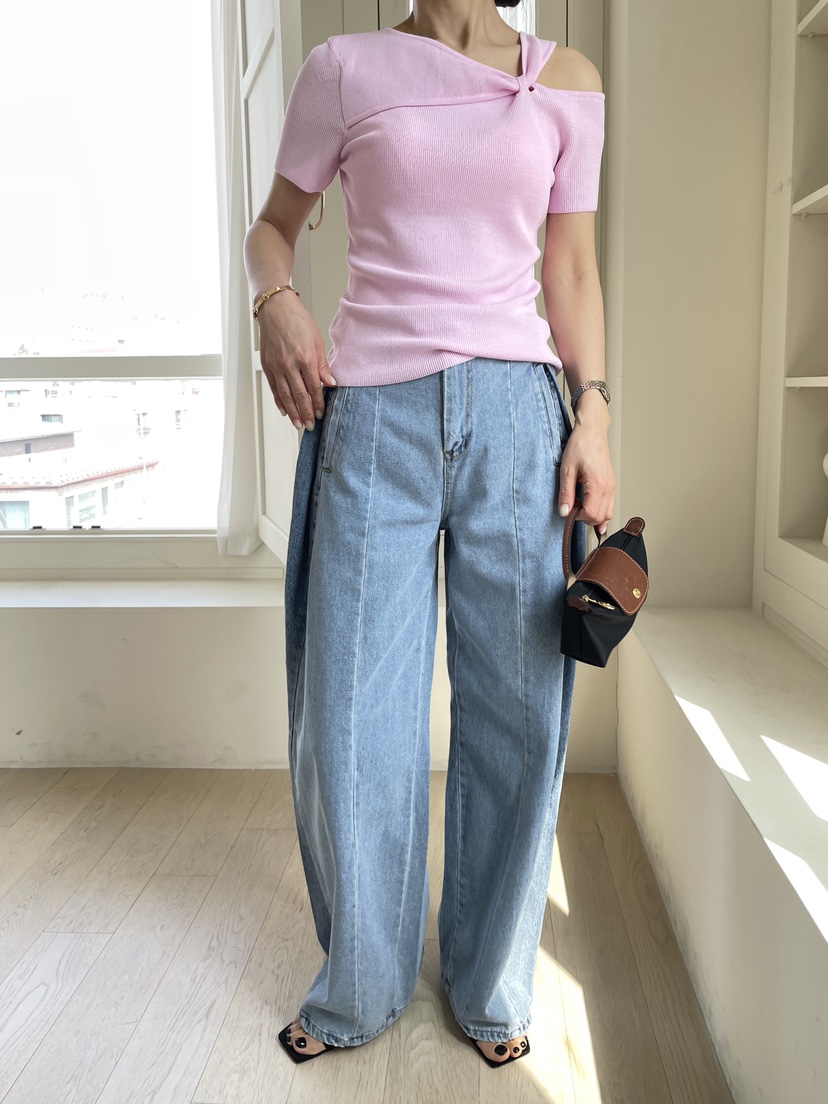 EDITION-P韓國㊣直郵東大門代購女裝新品25春夏時尚牛仔褲EDITI_ON牛仔褲