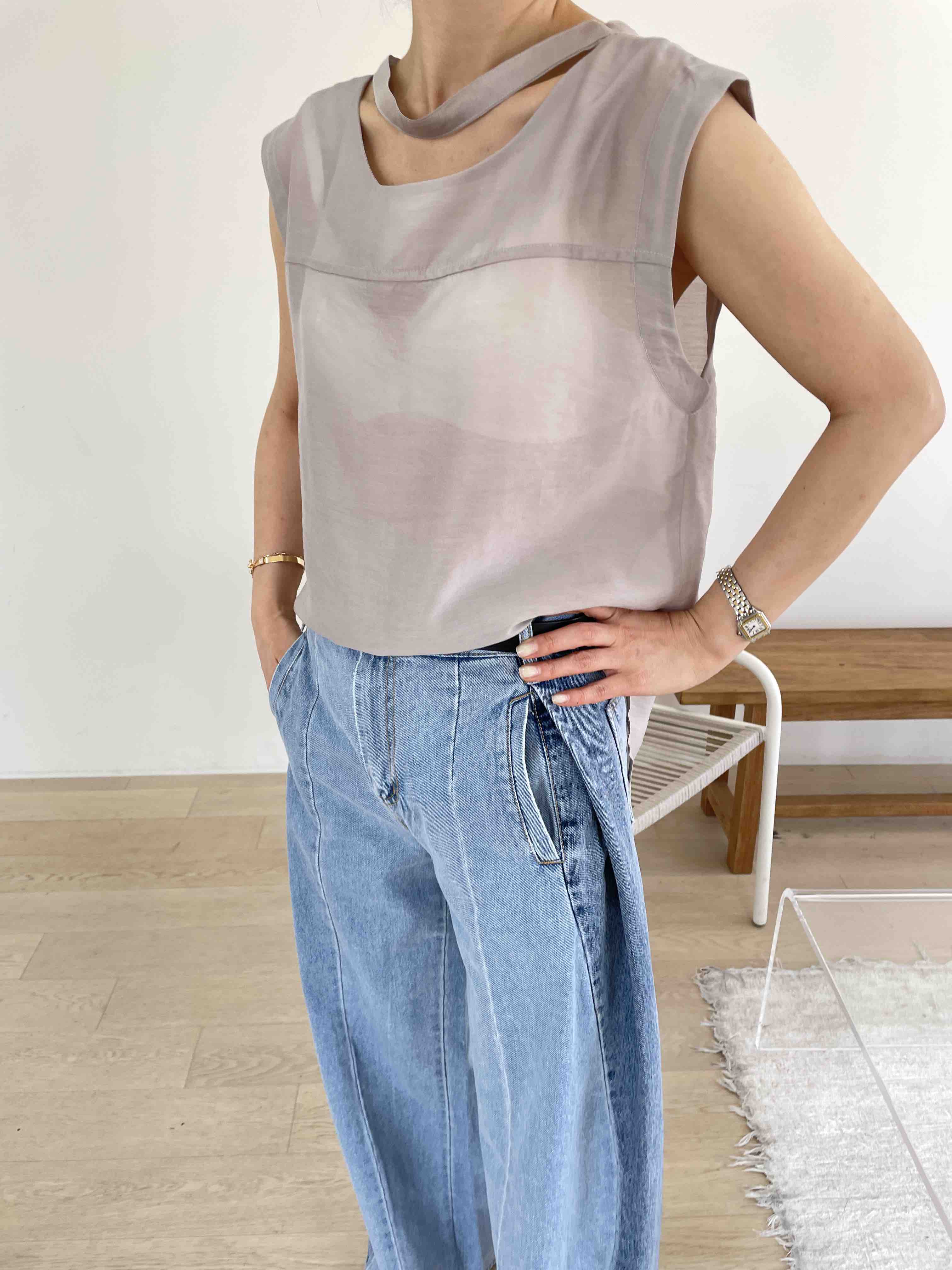 EDITION-P韓國㊣直郵東大門代購女裝新品25春夏時尚牛仔褲EDITI_ON牛仔褲