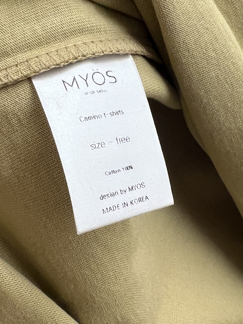 MYOS韓國直郵㊣東大門實拍女裝新款時尚人氣推薦休閑熱賣T恤MYOST恤