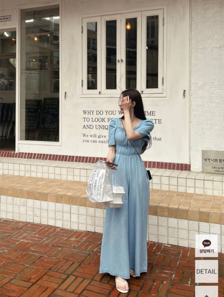 HEY/TO SEWING韓國㊣直郵東大門代購女裝新品時尚連體褲羊毛BY HEY/TO SEWING連體褲