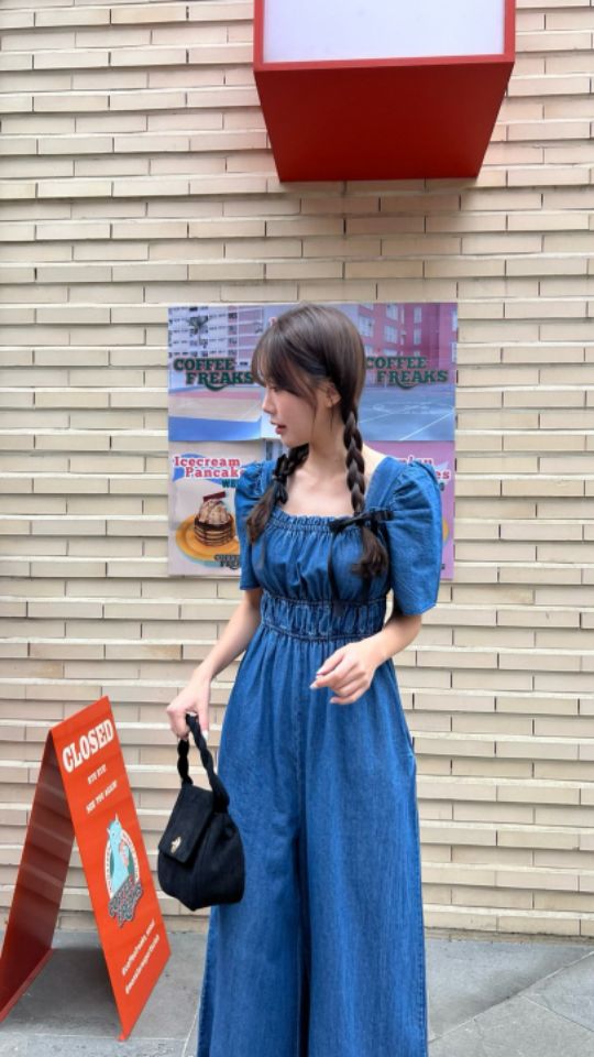 HEY/TO SEWING韓國㊣直郵東大門代購女裝新品時尚連體褲羊毛BY HEY/TO SEWING連體褲