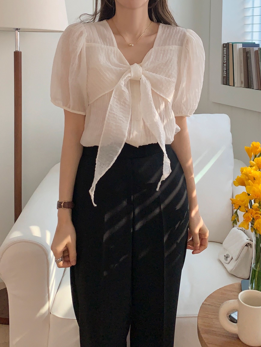 CRONG直郵韓國代購㊣女裝新品時尚休閑人氣推薦熱賣襯衫蕾絲衫CRONG襯衫/蕾絲衫