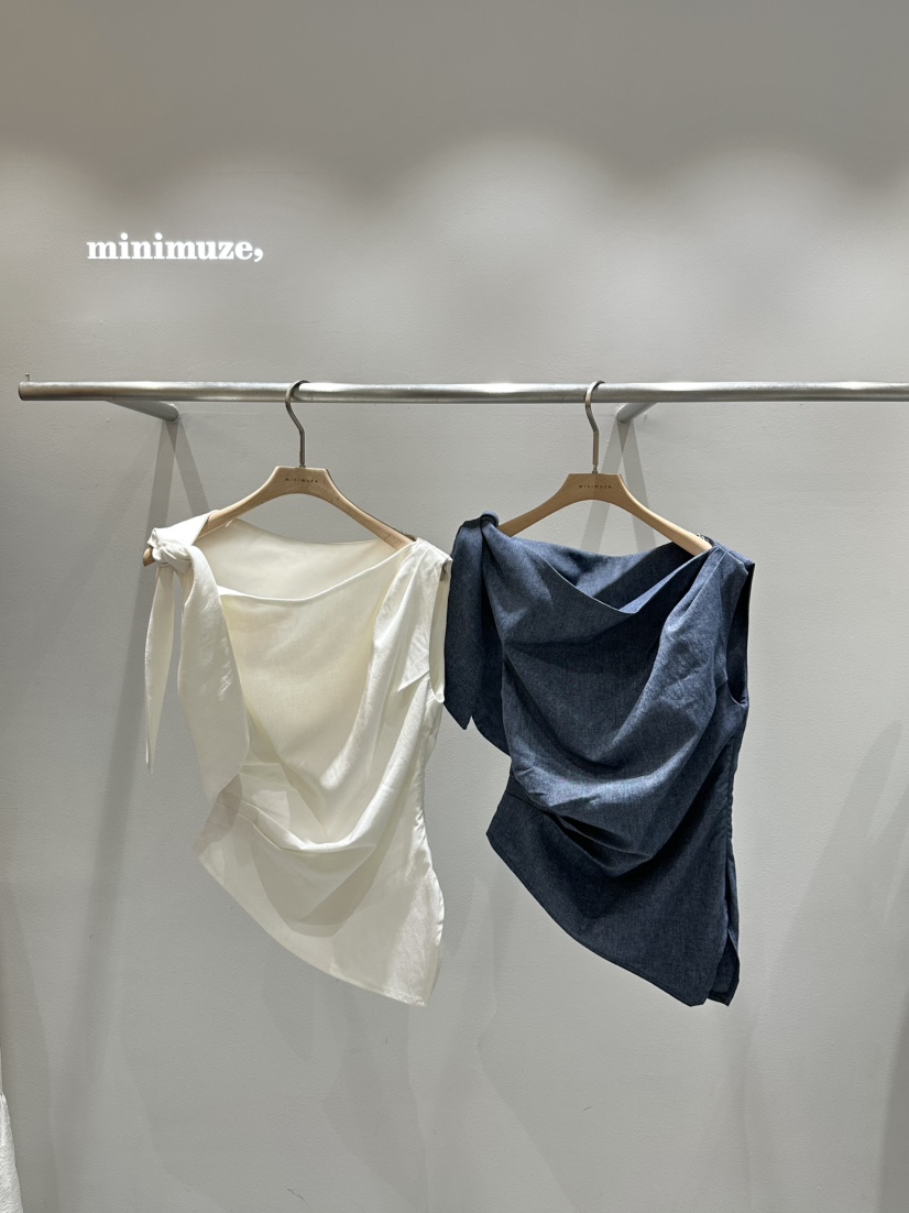 MINIMUZE韓國直郵㊣東大門實拍女裝新品熱賣襯衫蕾絲衫亞麻MINIMUZE襯衫/蕾絲衫