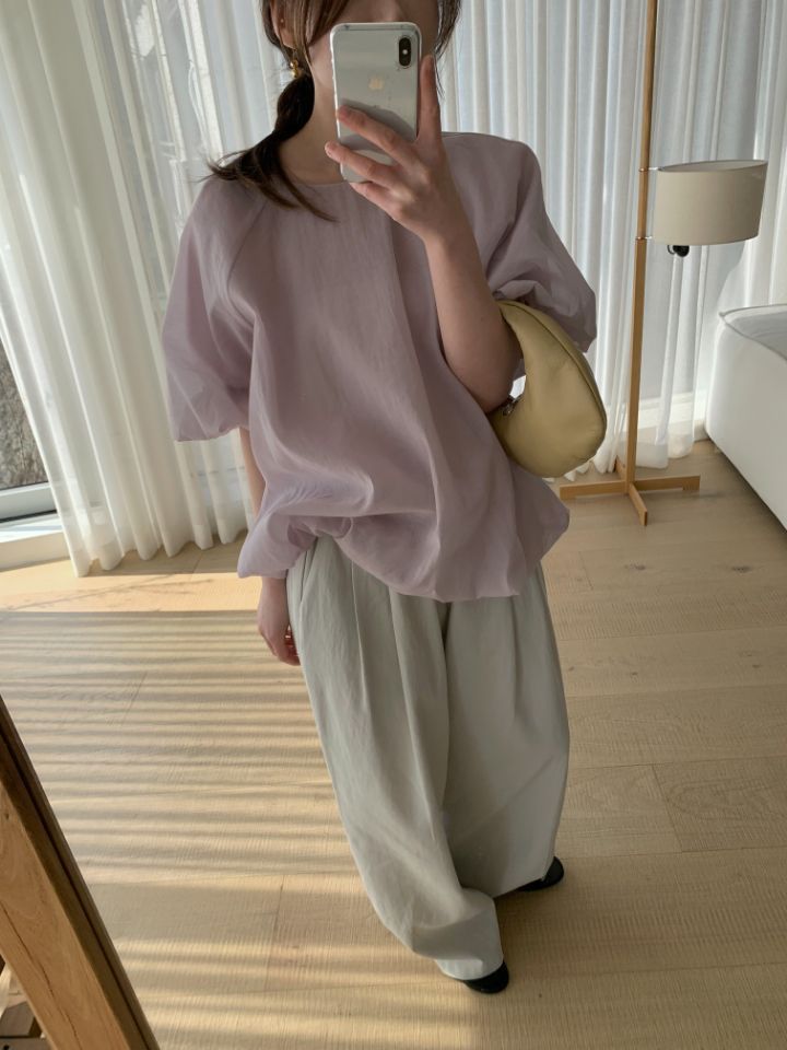 MARE直郵韓國代購㊣女裝新品休閑時尚人氣25春夏休閑褲亞麻MARE休閑褲