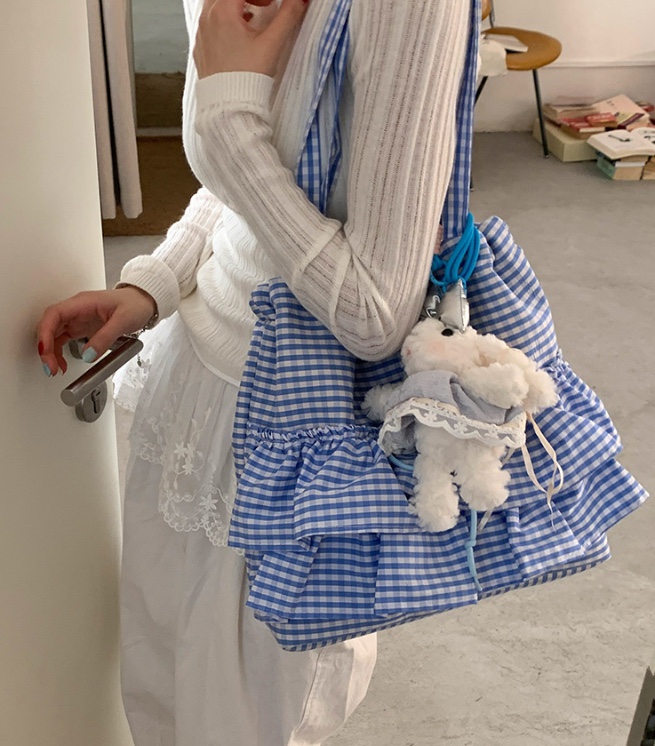 POSH BLUE韓國㊣直郵東大門代購女裝新款25春夏單肩斜跨包POSH BLUE單肩/斜跨包