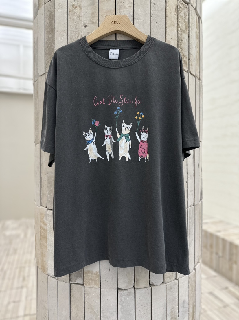CELLI直郵韓國代購㊣女裝新品人氣推薦熱賣休閑25春夏時尚T恤CELLIT恤圖色2