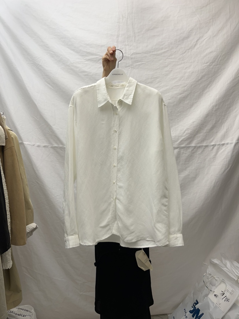LONDON FLAT韓國直郵㊣女裝新品熱賣25春夏休閑襯衫蕾絲衫LONDON FLAT襯衫/蕾絲衫