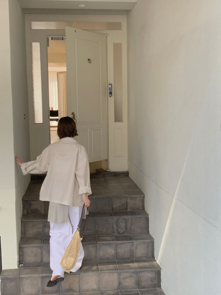 MARE韓國直郵㊣東大門實拍女裝新款推薦休閑25春夏夾克工裝亞麻MARE夾克
