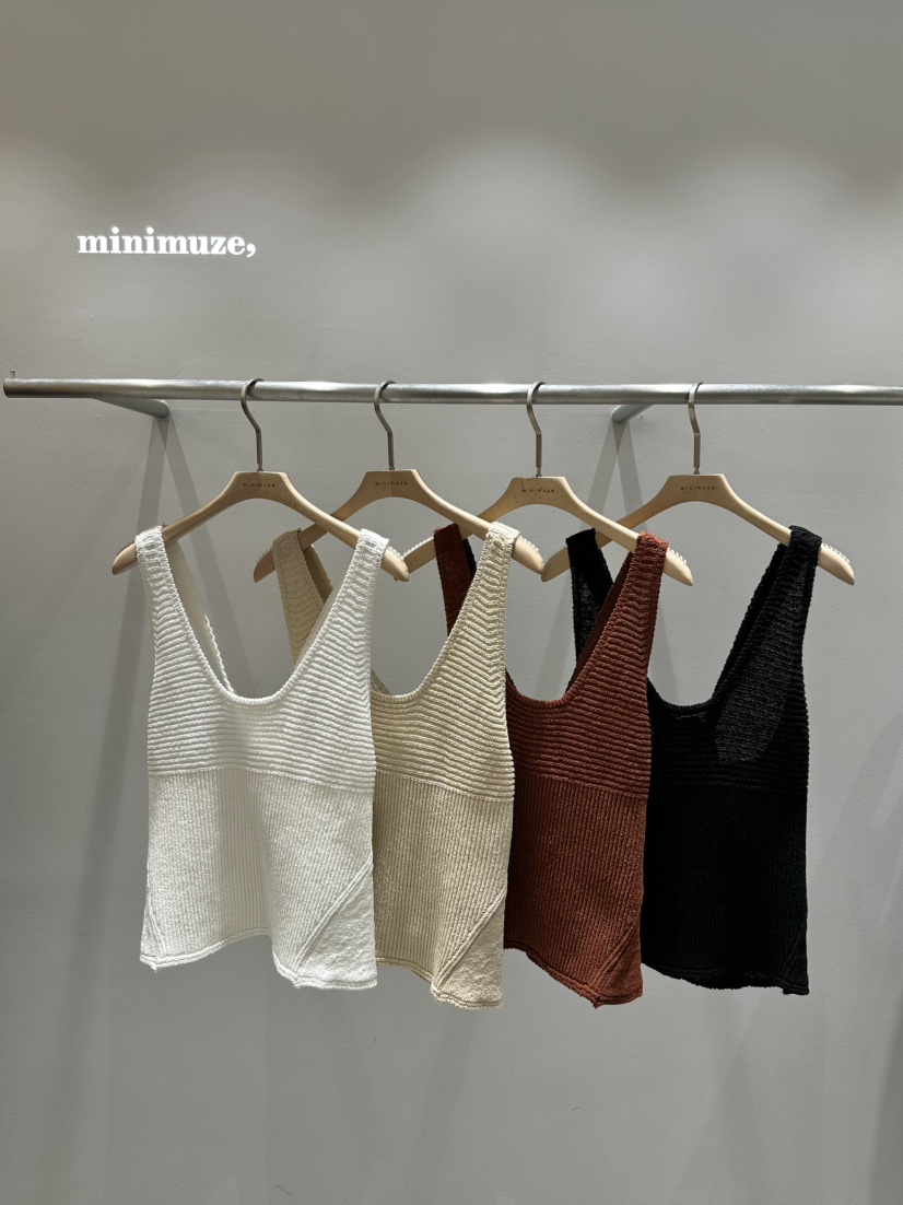 MINIMUZE韓國直郵㊣女裝新品熱賣休閑時尚人氣吊帶背心綁帶MINIMUZE吊帶/背心