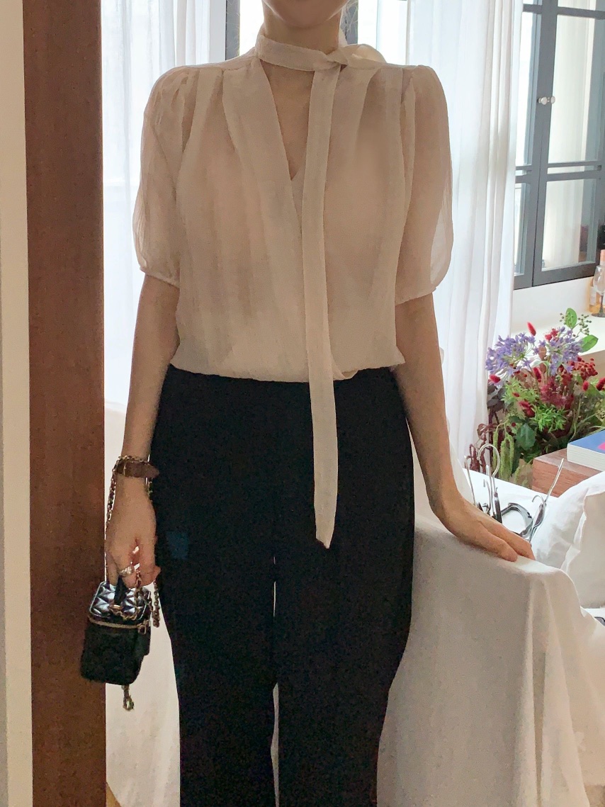 CRONG韓國㊣直郵東大門代購女裝新品休閑25春夏人氣襯衫蕾絲衫CRONG襯衫/蕾絲衫