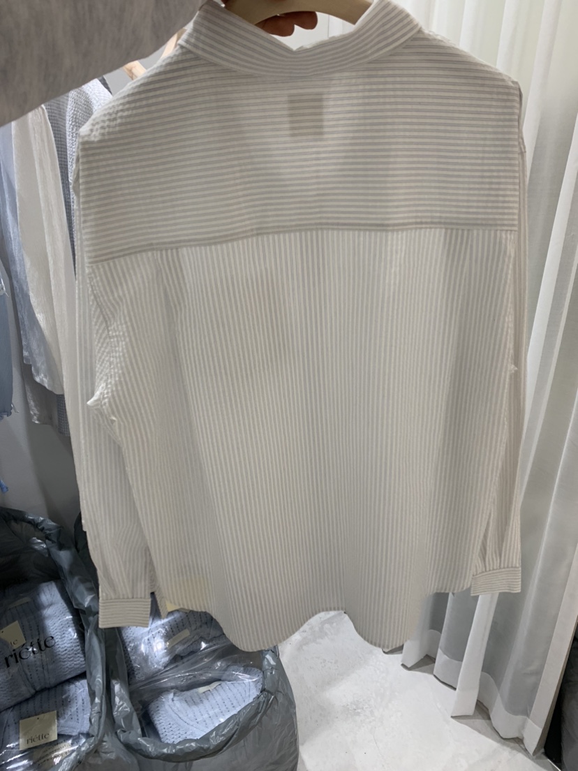 RIETTE直郵韓國代購㊣女裝新品25春夏人氣時尚休閑襯衫蕾絲衫RIETTE襯衫/蕾絲衫