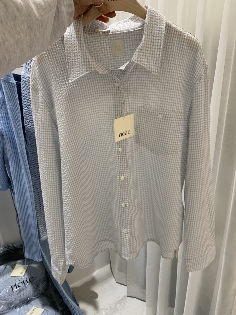 RIETTE直郵韓國代購㊣女裝新品25春夏人氣時尚休閑襯衫蕾絲衫RIETTE襯衫/蕾絲衫圖色2