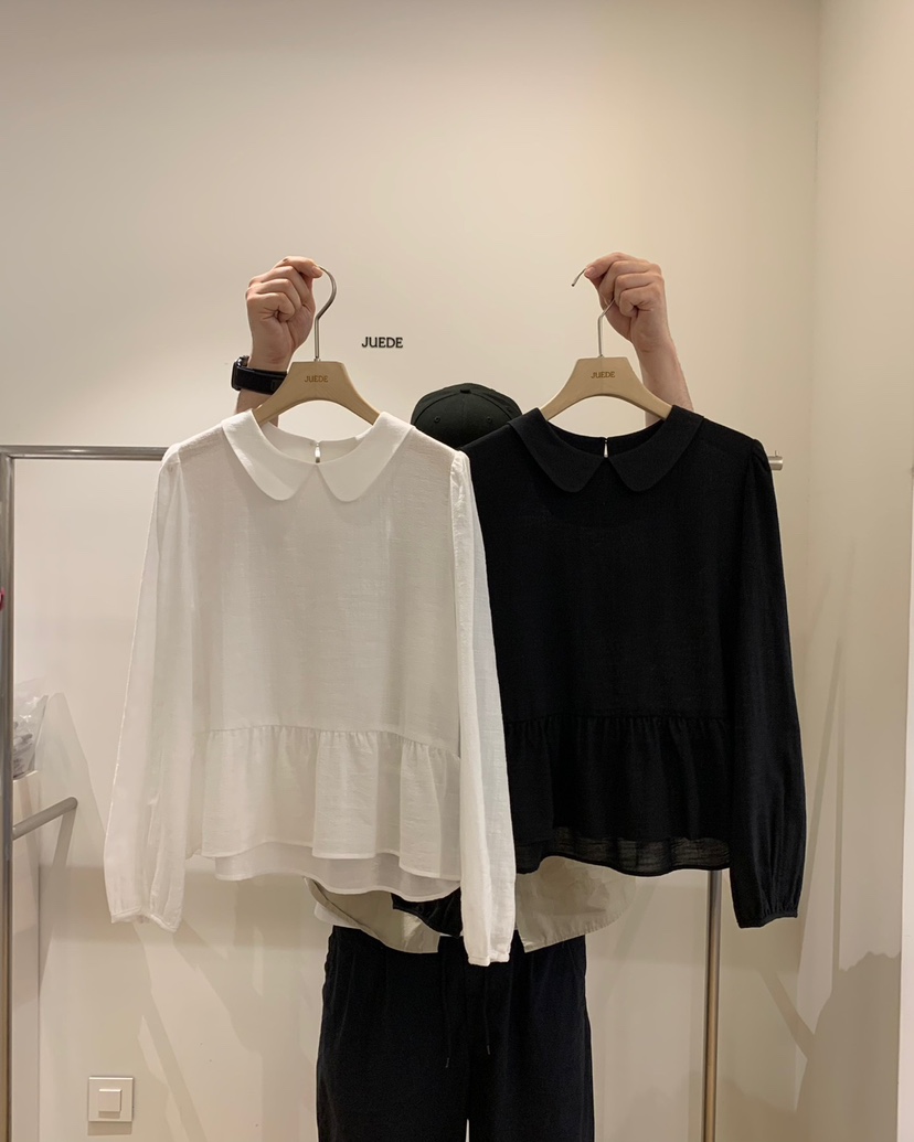 JUEDE(此品牌容易投訴)韓國㊣直郵東大門代購女裝新款時尚襯衫蕾絲衫JUEDE襯衫/蕾絲衫
