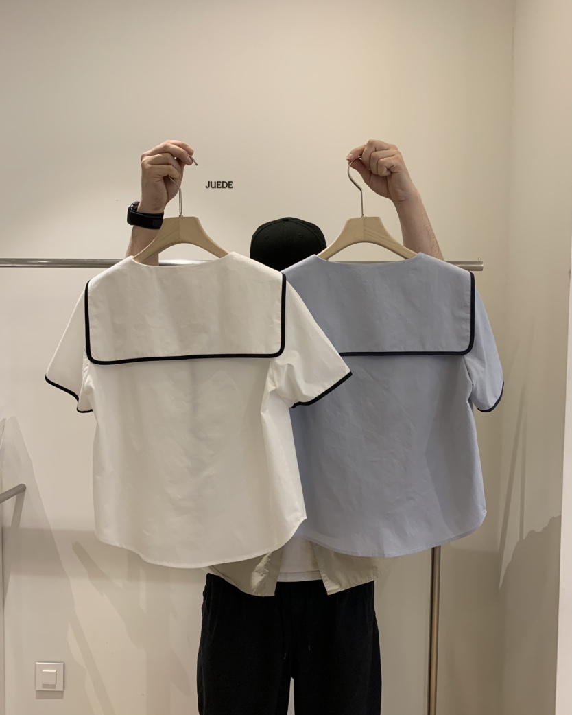 JUEDE(此品牌容易投訴)韓國㊣直郵東大門代購女裝新品時尚襯衫蕾絲衫JUEDE襯衫/蕾絲衫