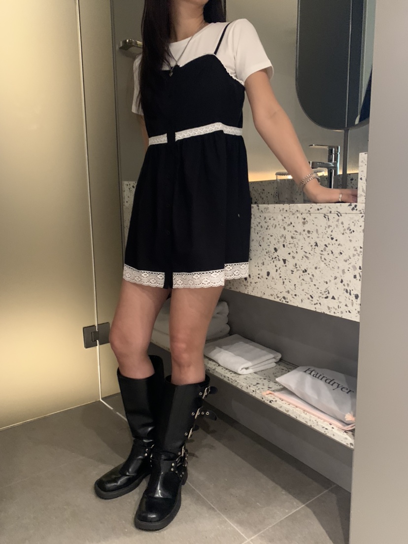 BADCALM韓國㊣直郵東大門代購女裝新品熱賣休閑時尚25春夏連衣裙BADCALM連衣裙