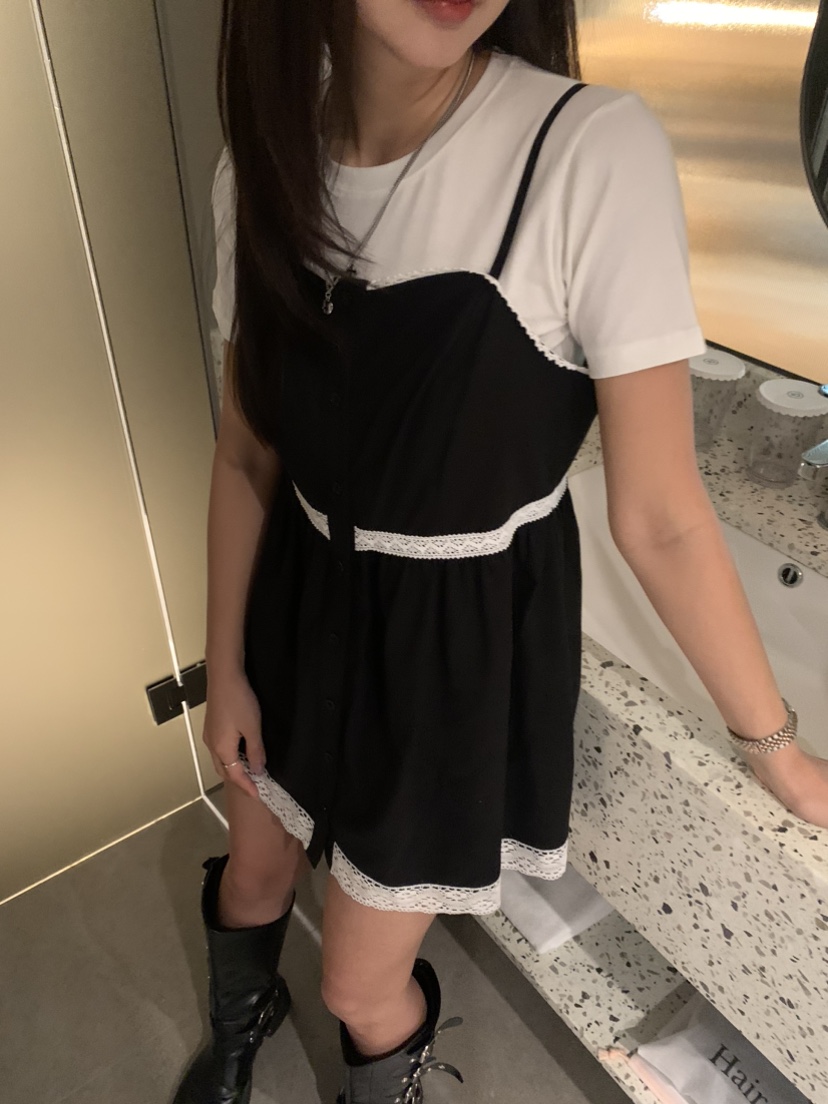 BADCALM韓國㊣直郵東大門代購女裝新品熱賣休閑時尚25春夏連衣裙BADCALM連衣裙