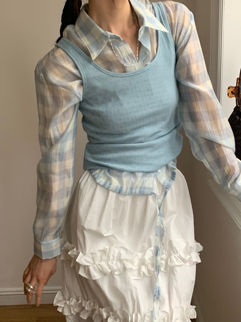VAARA韓國㊣直郵東大門代購女裝新款時尚推薦25春夏吊帶背心VAARA吊帶/背心