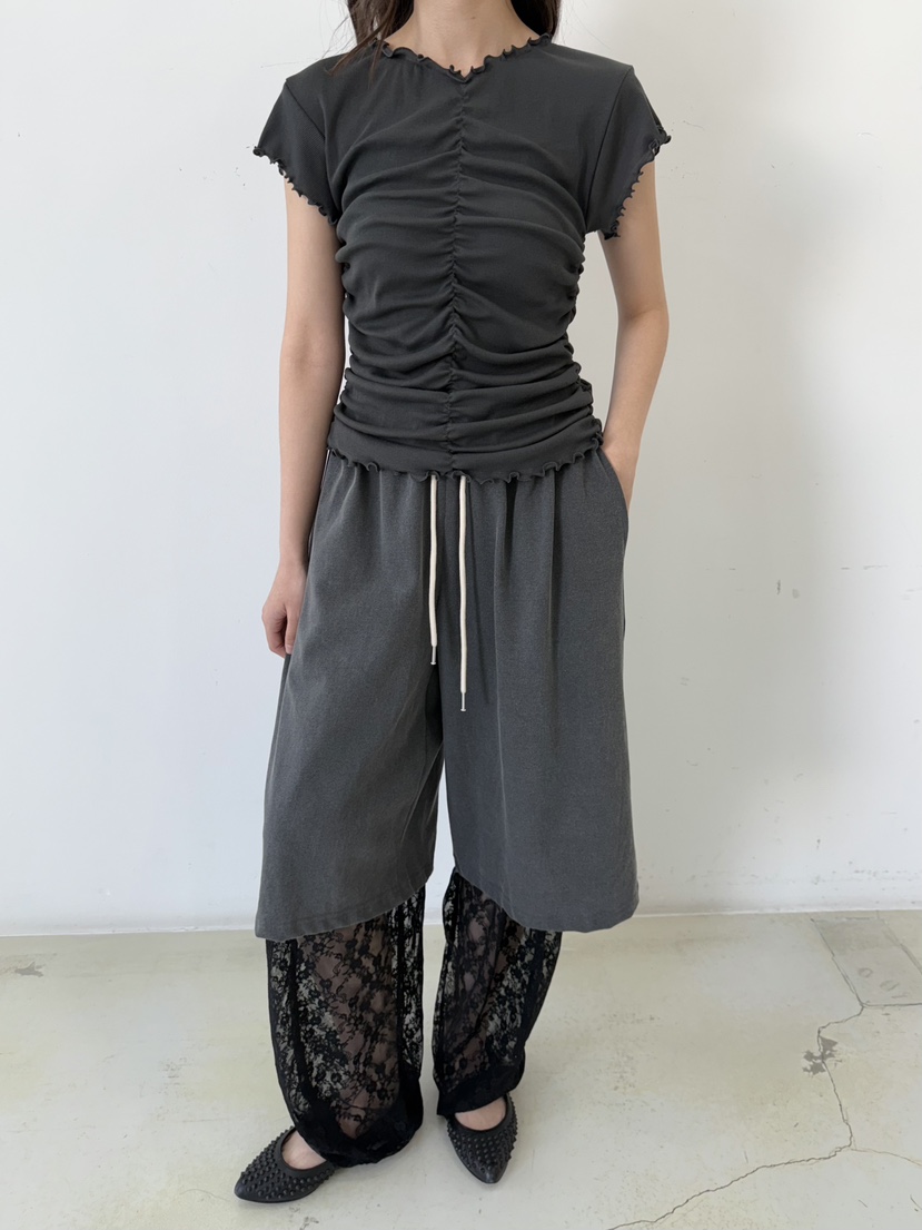 SHIRRING韓國直郵㊣東大門實拍女裝新品休閑推薦人氣25春夏T恤SHIRRINGT恤