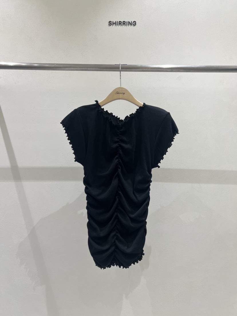 SHIRRING韓國直郵㊣東大門實拍女裝新品休閑推薦人氣25春夏T恤SHIRRINGT恤圖色5