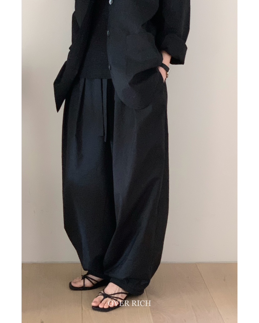 OVER RICH韓國㊣直郵東大門代購女裝新款推薦時尚熱賣休閑褲OVER RICH休閑褲