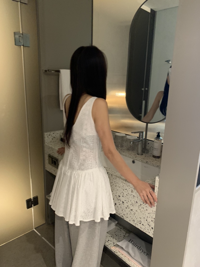 BADCALM韓國直郵㊣女裝新品熱賣休閑25春夏人氣時尚連衣裙刺繡BADCALM連衣裙