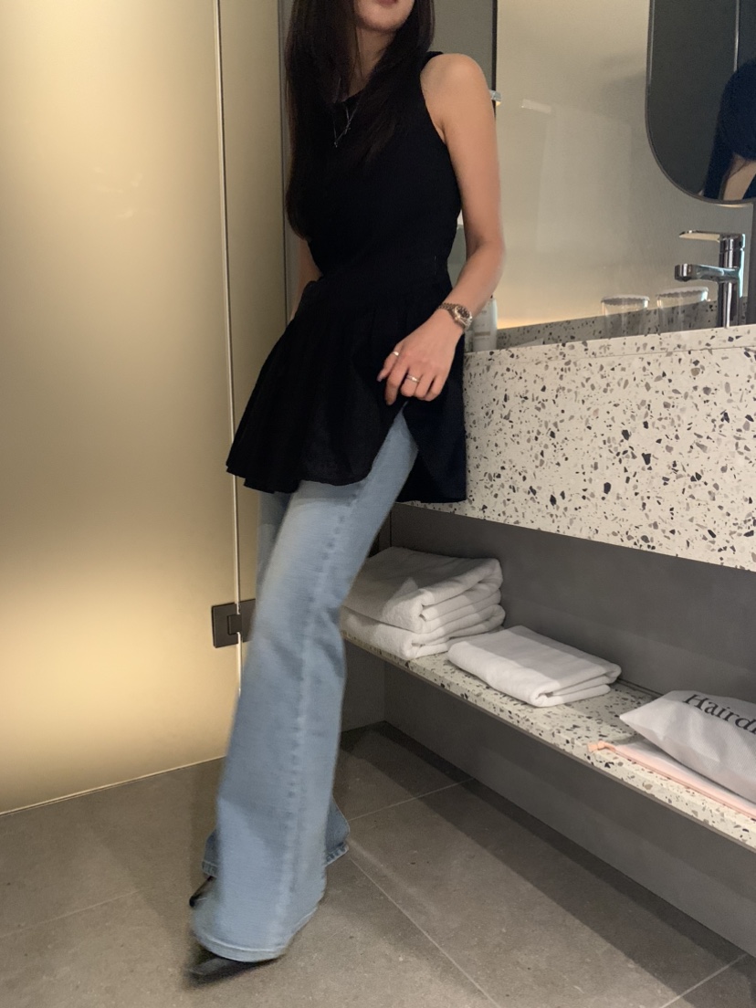 BADCALM韓國直郵㊣女裝新品熱賣休閑25春夏人氣時尚連衣裙刺繡BADCALM連衣裙