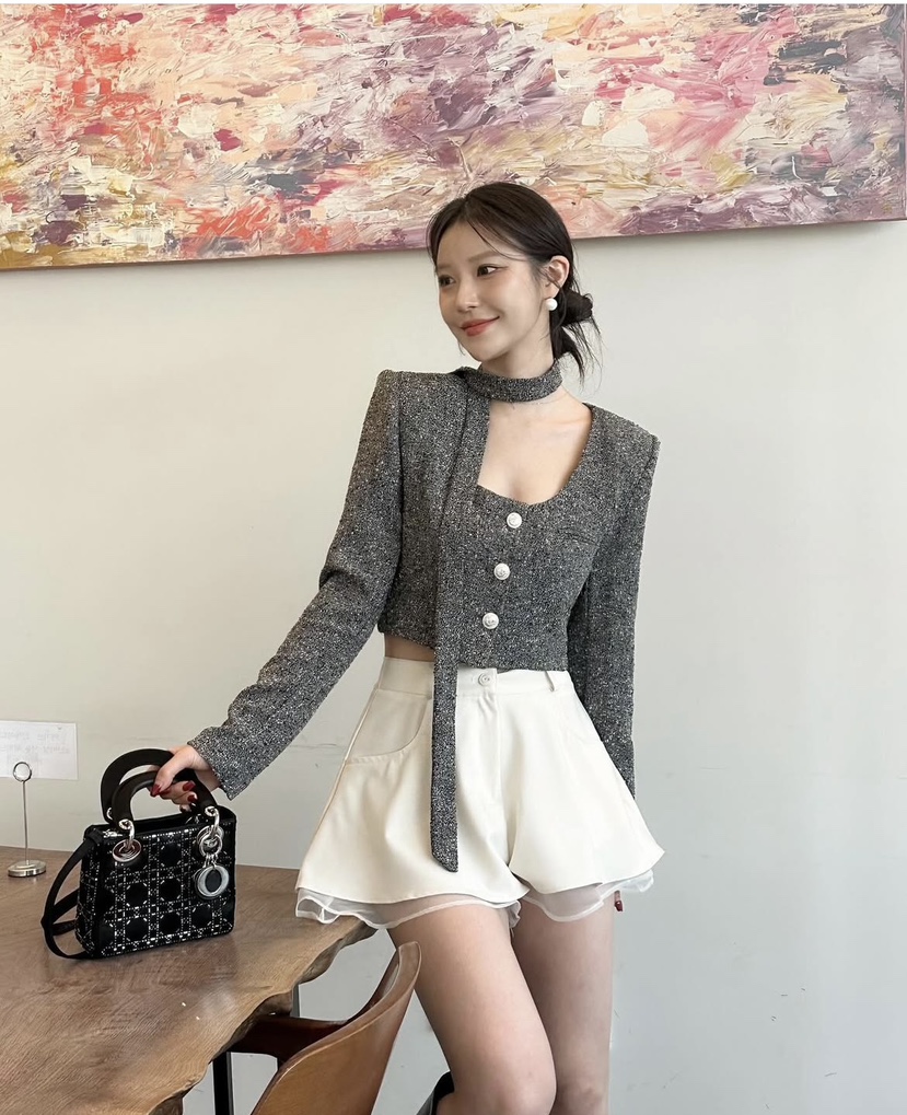 BADCALM韓國㊣直郵東大門代購女裝新品推薦人氣休閑時尚短褲BADCALM短褲